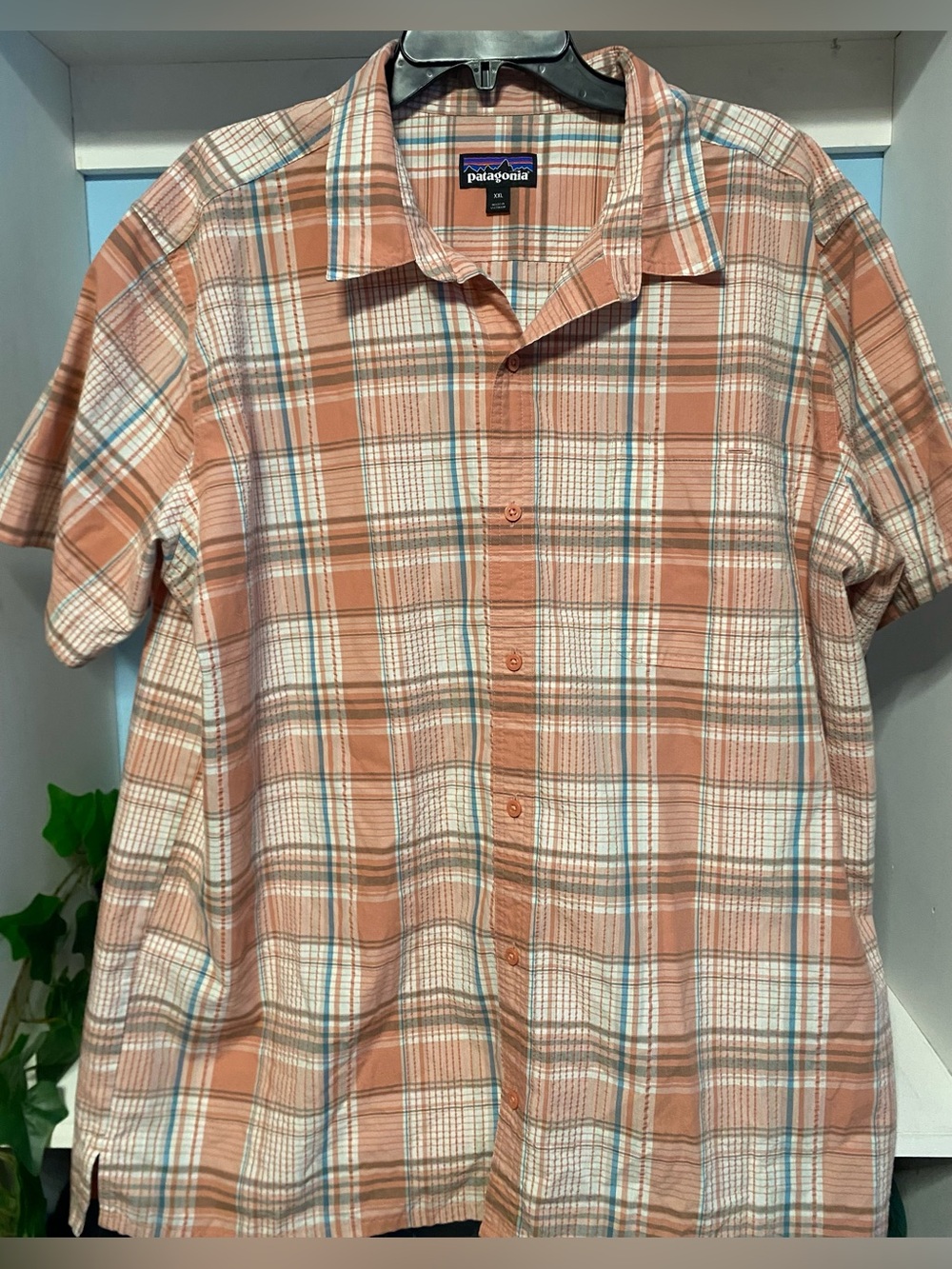 Patagonia Men's Preppy Puckerware button-down Eco shirt XXL